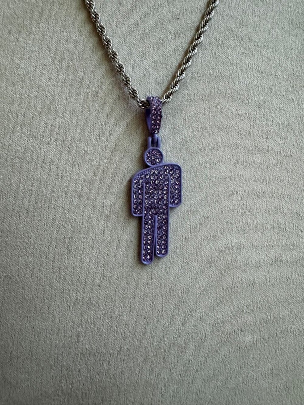 Purple Blohsh Necklace - Billie Eilish Necklace - Y2K - Unisex